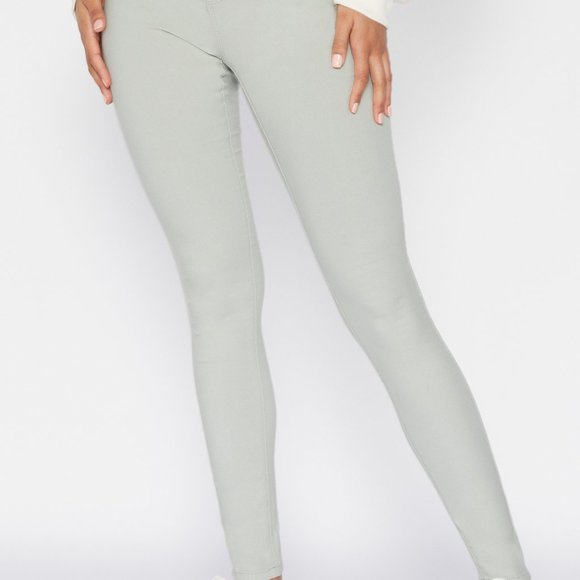 YMI Women's Hyperstretch Midrise Skinny Aloe L - Picture 1 of 3